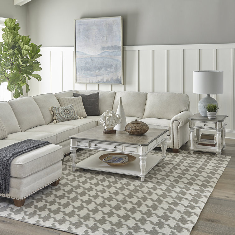 Liberty Furniture Magnolia Manor 3 Piece Solid Wood Living Room Table